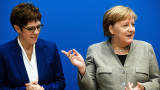 Меркел съжалява, че Каренбауер няма да се кандидатира за канцлер на Германия