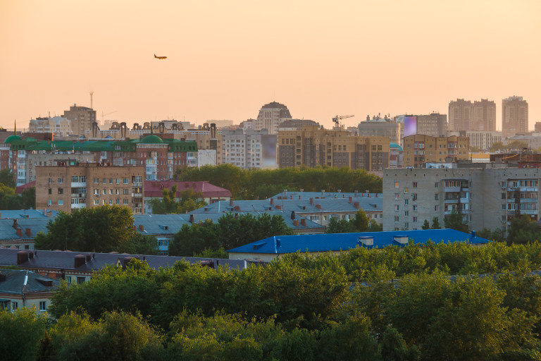 Изглед от руския град Тюмен