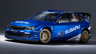 Състезателната Impreza WRC2008 на Subaru за 2008-а