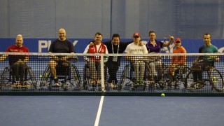 Националите по тенис в колички с демонстрация по време на Sofia Open