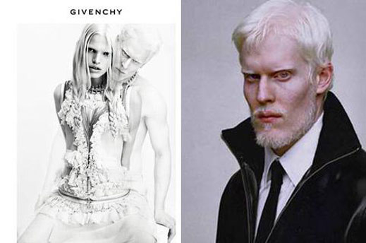 Модел-албинос се появи в новата кампания на Givenchy