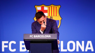Суперзвездата Лионел Меси даде пресконференция на която се сбогува с Барселона Аржентинският