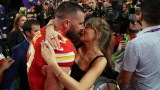 Тейлър Суифт и Травис Кели на Супербоул 2024 - целувката, която влезе в историята