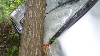 Кола се заби в дърво край АМ "Тракия"