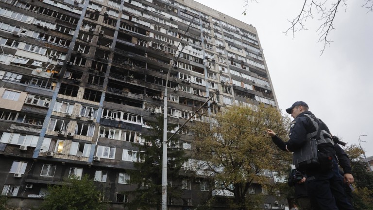 Обстановката в Киев остава сложна след масирания нощен удар