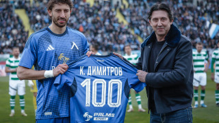 Защитникът на Левски Кристиан Димитров беше награден от Даниел Боримиров