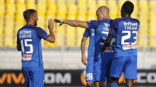 Вадуц - Левски 1:0 (Развой на срещата по минути)