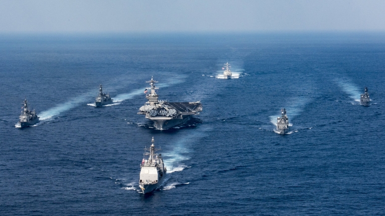 Бойните кораби на САЩ край Корейския полуостров нямали военна цел