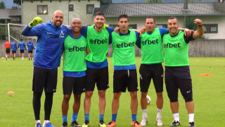 Старши треньорът на Левски Петър Хубчев и неговият щаб организираха