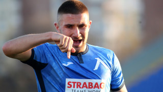 Нападателят на Левски Мартин Петков говори часове преди голямото