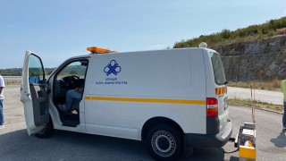 Заради електропровод ограничават движението на АМ "Хемус" край Каспичан