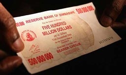 Деноминация на парите в Зимбабве