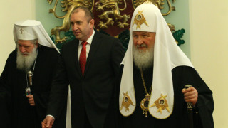 На срещата на патриарх Кирил с българския президент Румен Радев
