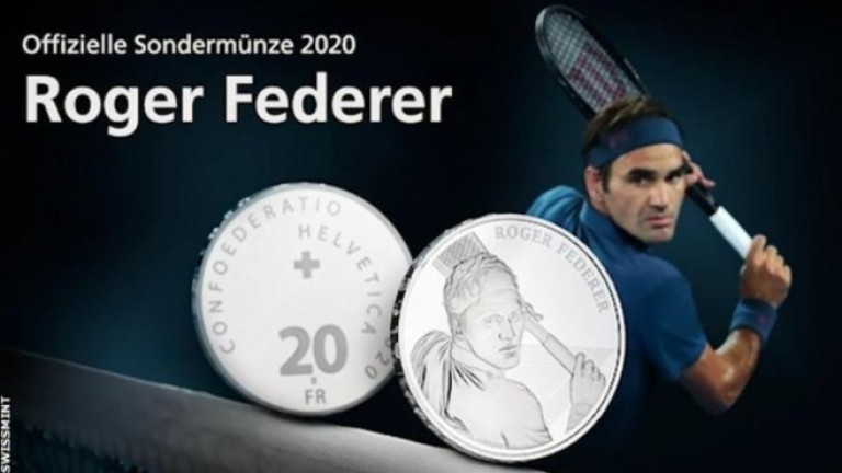 Швейцария ще пусне монетата с лика на Роджър Федерер