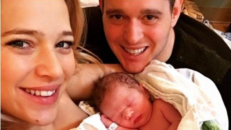 Майкъл Бубле показа втория си син