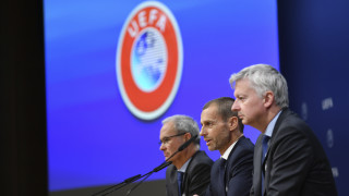 Шефовете на трите най големи спортни федерации МОК ФИФА и УЕФА