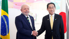 Лула да Силва и Фумио Кишида договарят търговска сделка по оста Япония-Меркосур