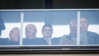 Президентът на Българския футболен съюз Георги Иванов говори пред