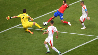 Коста Рика 0 0 Сърбия 12′ След изпълнение на