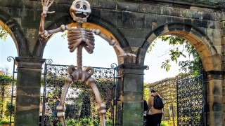 Растенията в тази градина убиват Това пише на портата на