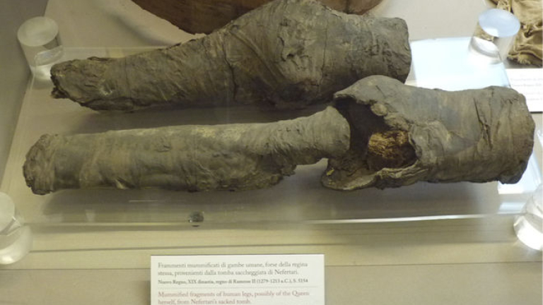 Откриха мумифицираните крака на кралица Нефертари