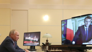 Руският президент Владимир Путин обсъди конфликта в Украйна с френския