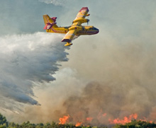 Испански самолети на помощ за пожара в Рила