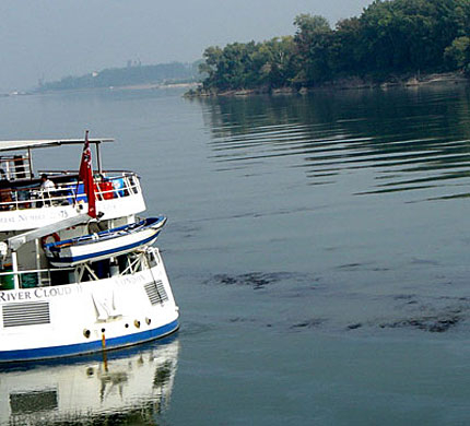 5 кораба чистят Дунав от мазута