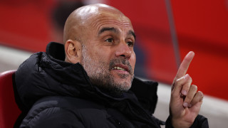 Мениджърът на Манчестър Сити Хосеп Гуардиола едва не се