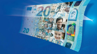 Марио Драги показа новата 20&euro; банкнота, идват и нови 50, 100, 200 евро
