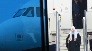 При тръгването си от България руският патриарх Кирил минути преди