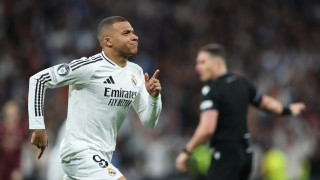 Нападателят на Реал Мадрид Килиан Мбапе отбеляза два гола