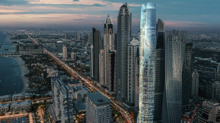 Небостъргачите определено не са необичайни за Дубай Сградите които стигат