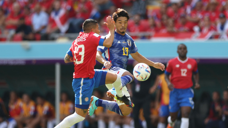 Япония 0 : 1 Коста Рика 90+5′ КРАЙ НА МАЧА!