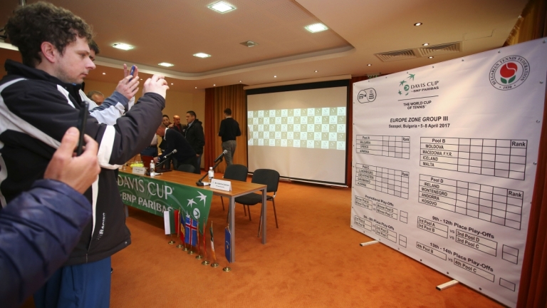 България приема мачове от зона "Европа" на купа "Дейвис"