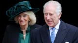 Крал Чарлз и Камила в добро настроение на Великденската служба в замъка Уиндзор