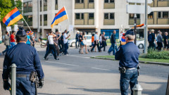 Видео: Феновете на Армения не издържаха на унижението от Грузия