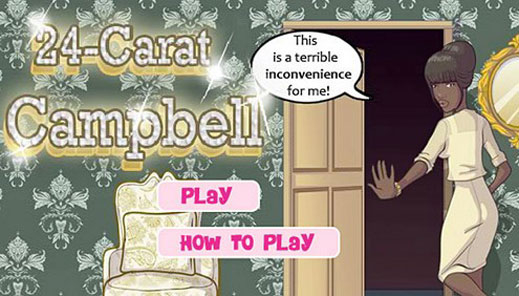 Флаш игра иронизира Наоми Кембъл