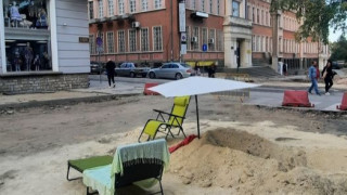 Старозагорци си върнаха паветата на ул. "Св. Княз Борис", обещаха им и нови дървета