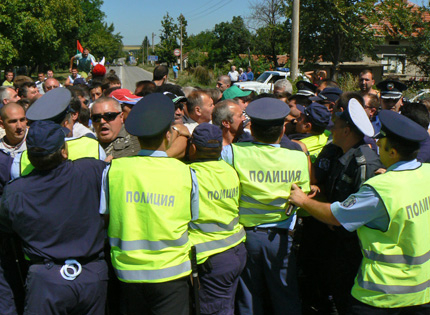 Протести и арести на фермери