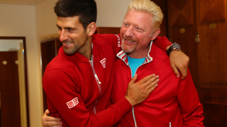 Легендата Борис Бекер не пропусна да поздрави Гиргор Димитров за