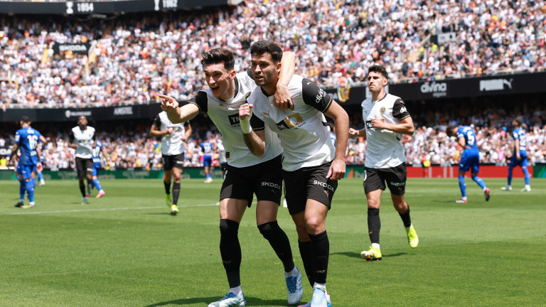 Валенсия с гръмка победа над Хетафе и поглед към Европа