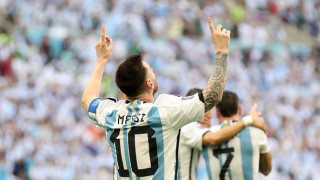 Супер звездата Лионел Меси вкара гол на четвъртото Световно първенство Нападателят