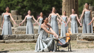 Олимпийският огън бе запален на мястото където са се провеждали