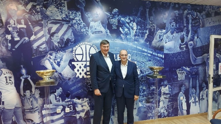 Георги Глушков се срещна президента на Гръцката баскетболна федерация