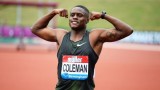  Крисчън Колман завоюва международната купа в спринта на 100 метра 