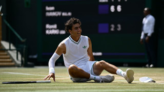 Иван Иванов който триумфира с титлата при юношите на Уимбълдън