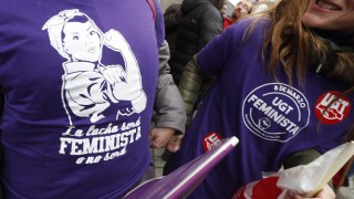 Жените в Испания отбелязват Международния ден на жената с безпрецедентна