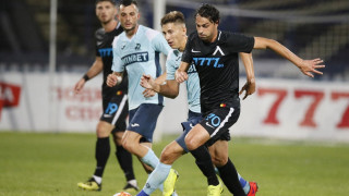 Халфът на Левски Мартин Райнов говори на пресконференцията преди реванша