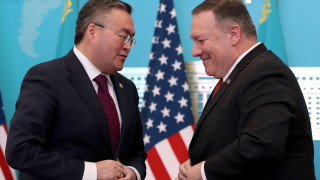 Държавният секретар на САЩ Майк Помпео е в Казахстан за